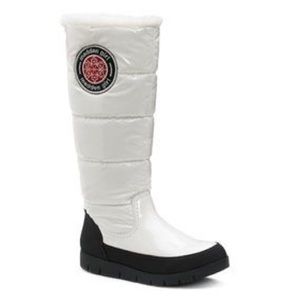 Madden Girl White Puffed Winter Boots- Size 8.5